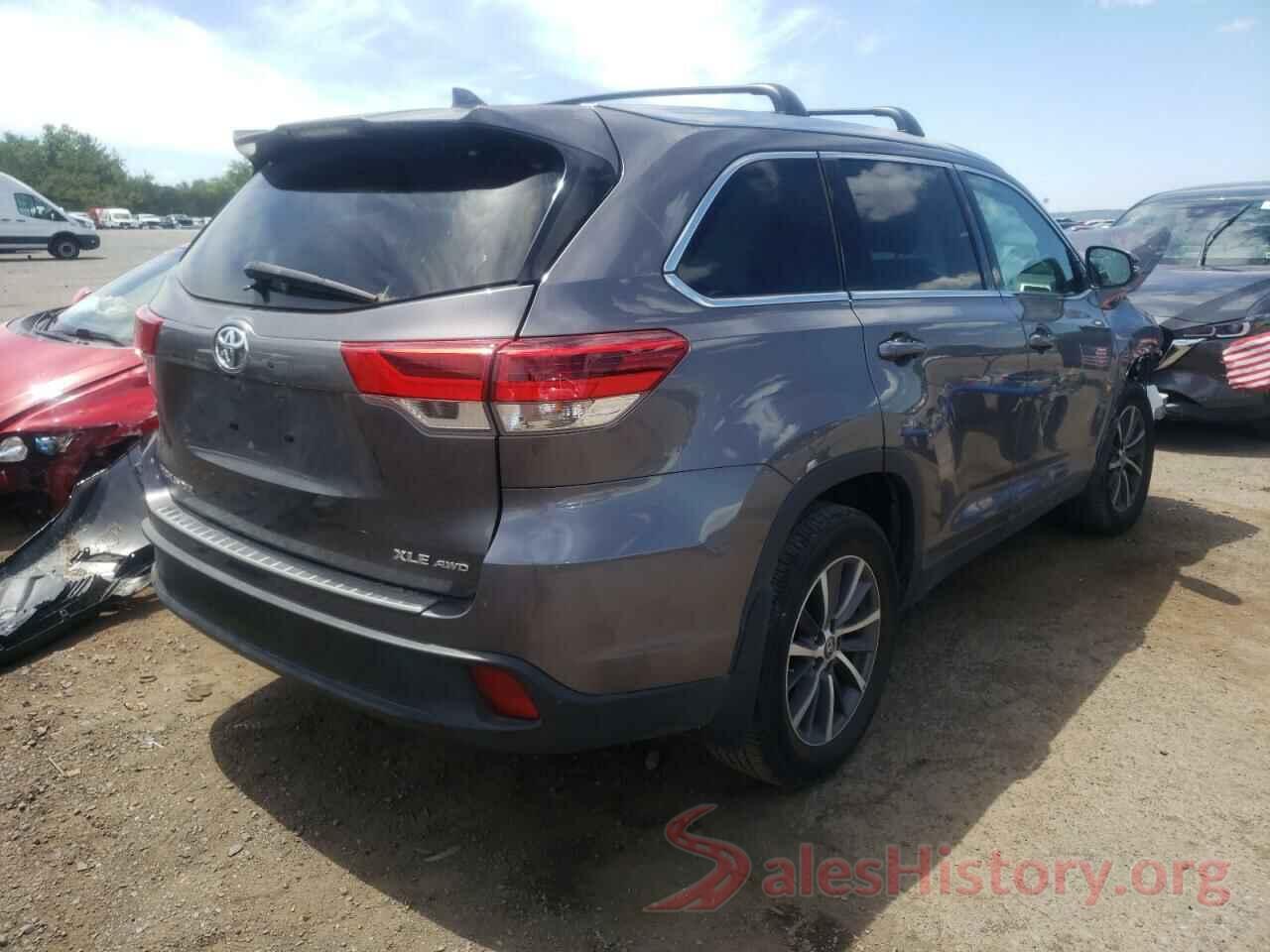 5TDJZRFH1KS702226 2019 TOYOTA HIGHLANDER