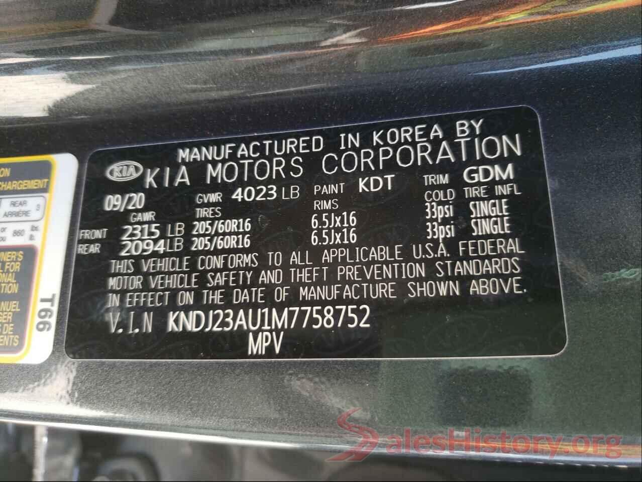 KNDJ23AU1M7758752 2021 KIA SOUL