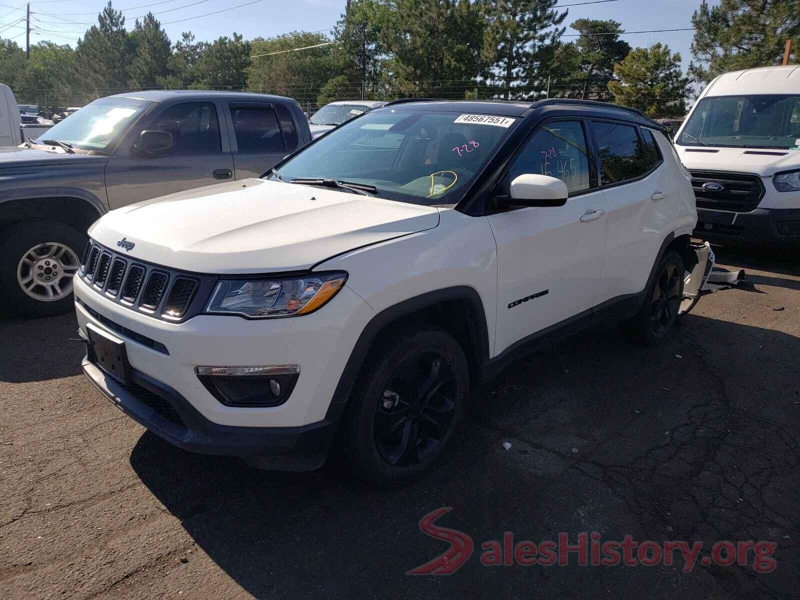 3C4NJDBB3KT653887 2019 JEEP COMPASS