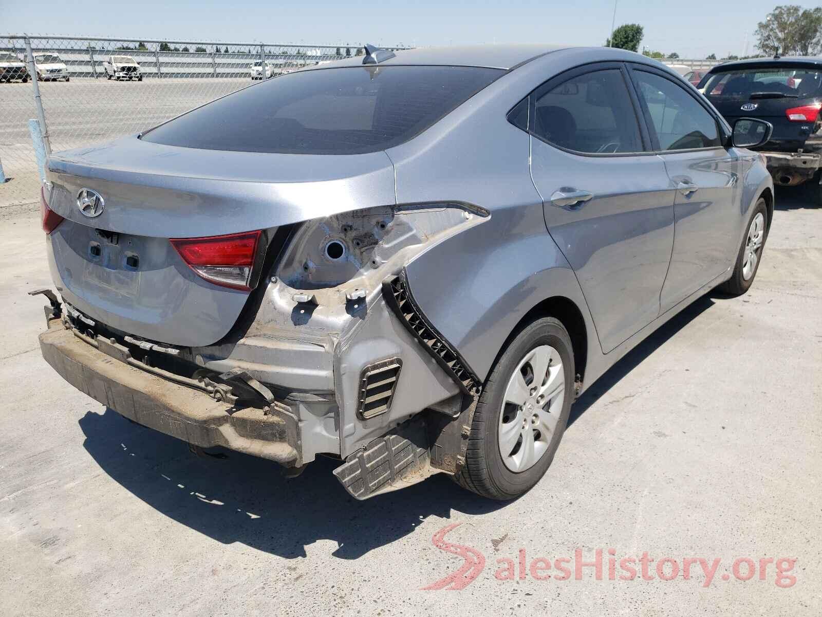 5NPDH4AE1GH699292 2016 HYUNDAI ELANTRA