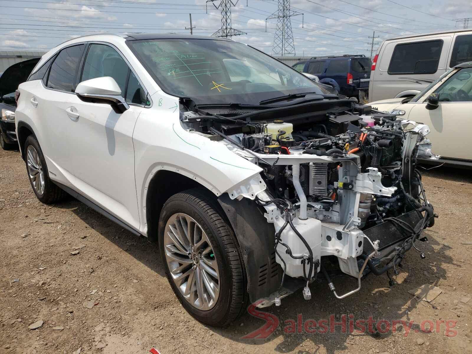 2T2JGMDA1MC061570 2021 LEXUS RX450