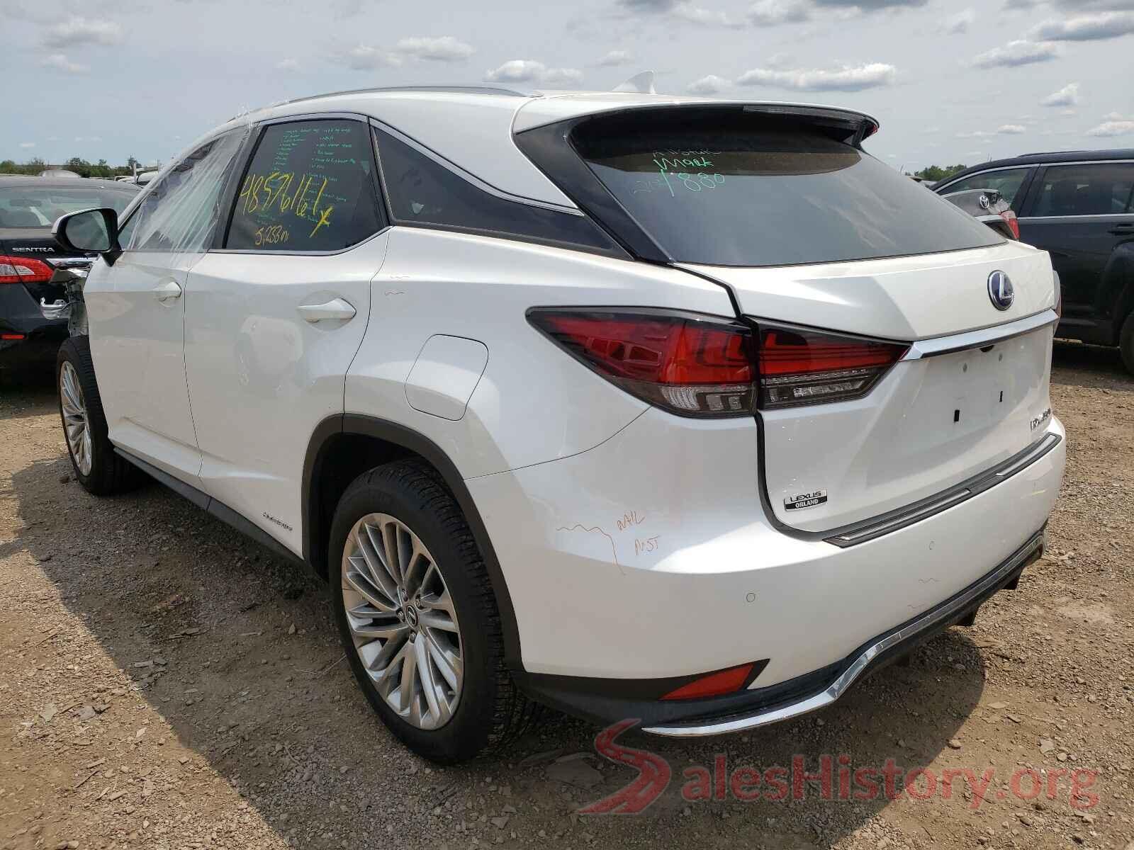 2T2JGMDA1MC061570 2021 LEXUS RX450