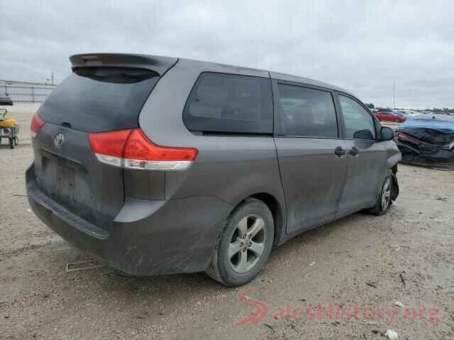 5TDKA3DC8BS007158 2011 TOYOTA SIENNA