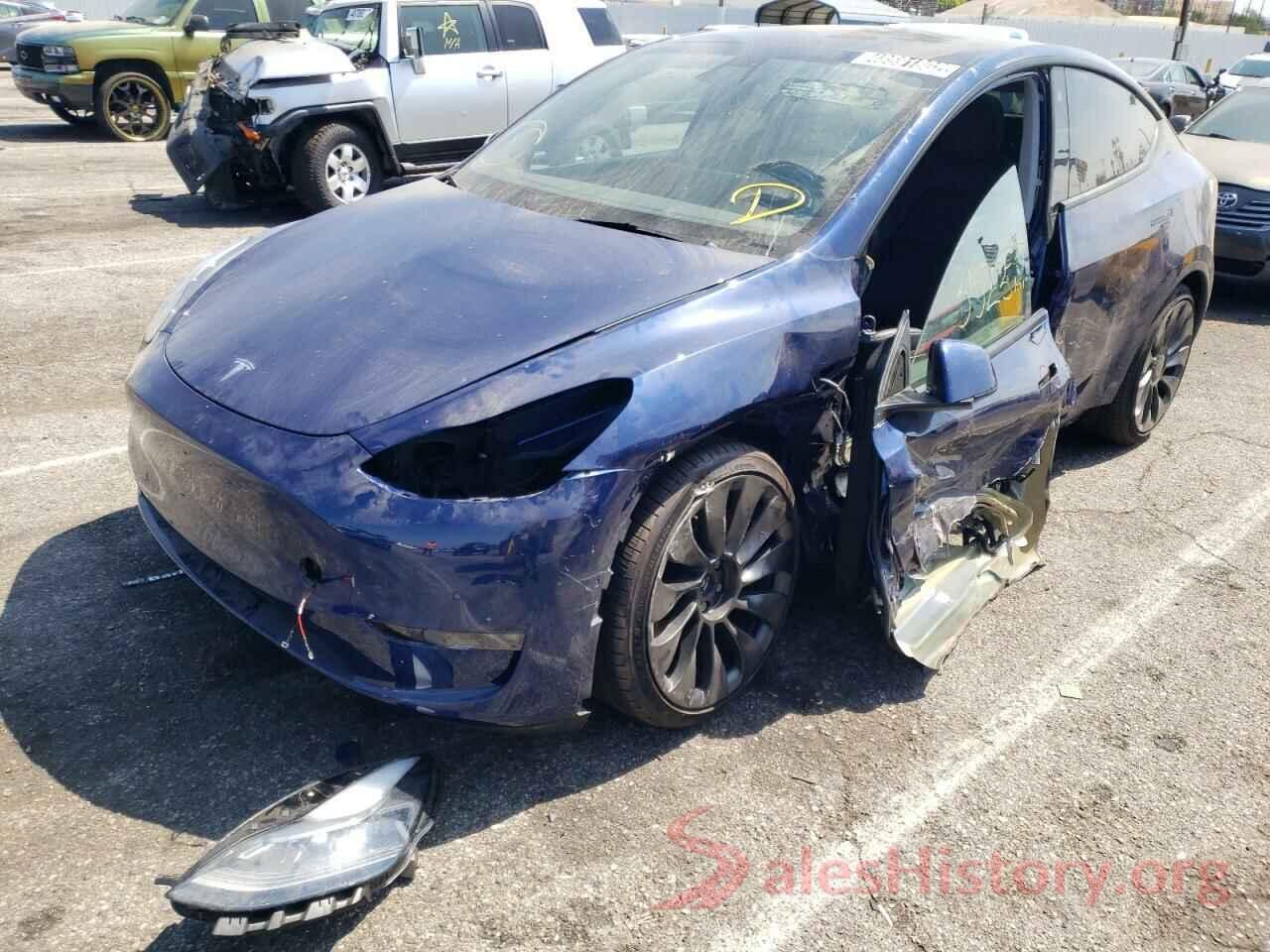 7SAYGDEF2NF358604 2022 TESLA MODEL Y