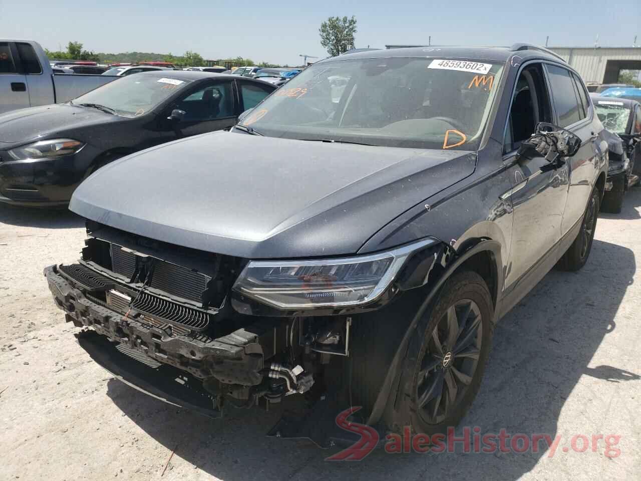 3VV3B7AX1NM012529 2022 VOLKSWAGEN TIGUAN