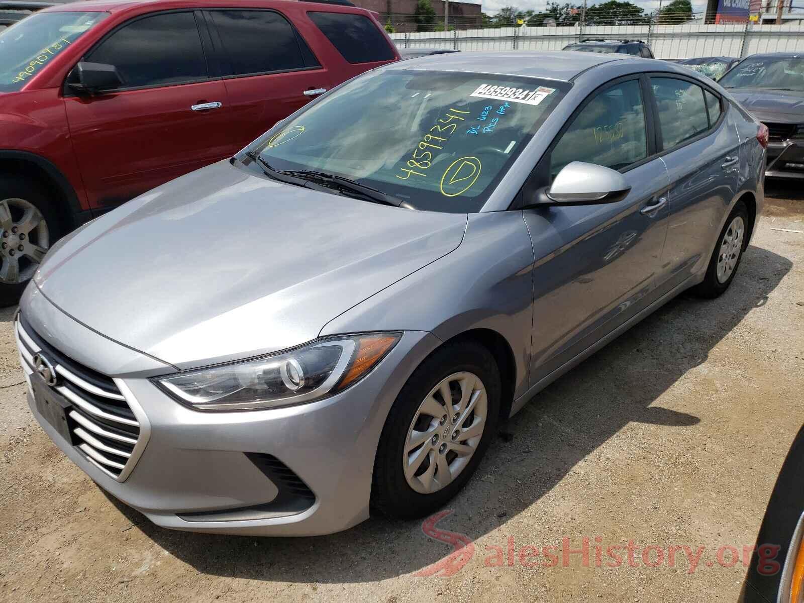 5NPD74LFXHH104367 2017 HYUNDAI ELANTRA