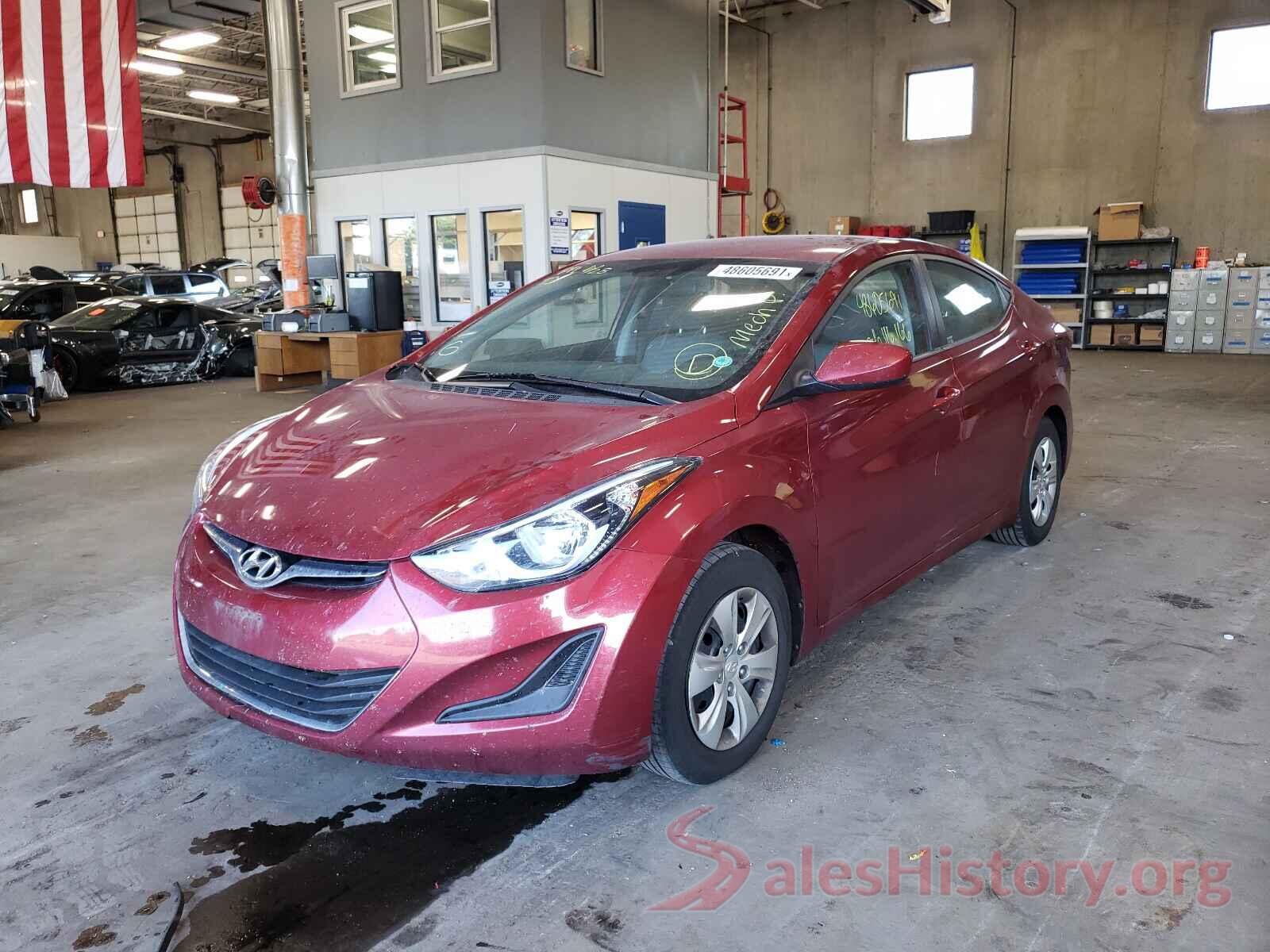 5NPDH4AE1GH738656 2016 HYUNDAI ELANTRA