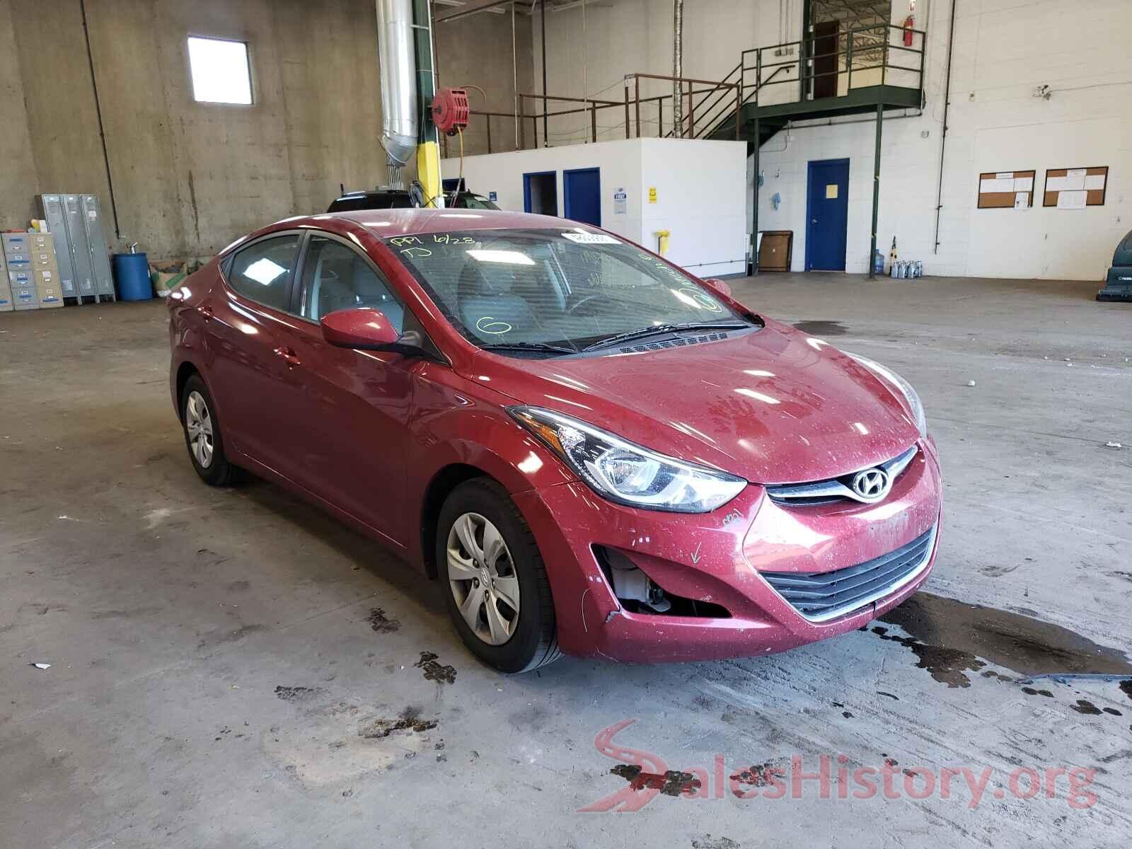 5NPDH4AE1GH738656 2016 HYUNDAI ELANTRA