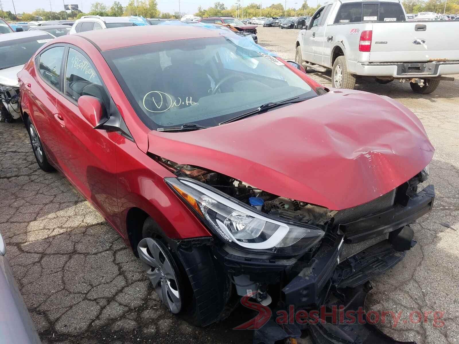 5NPDH4AEXGH673905 2016 HYUNDAI ELANTRA