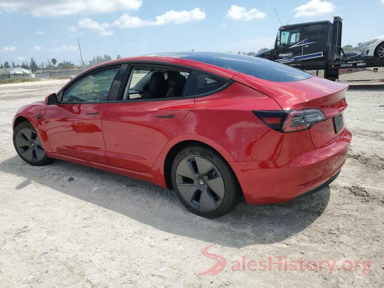 5YJ3E1EA6NF320406 2022 TESLA MODEL 3