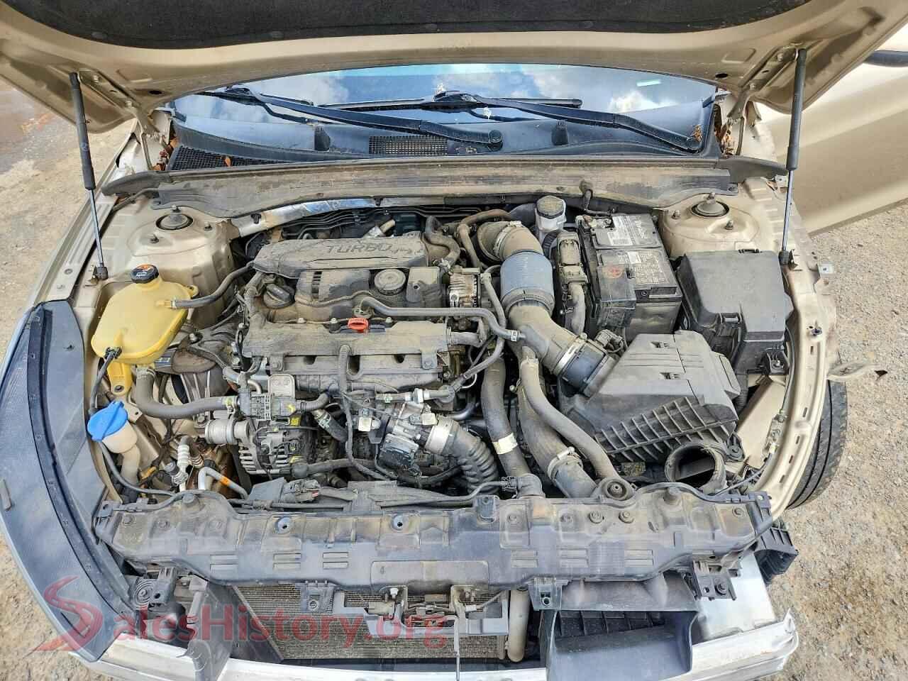 2021 KIA K5 VIN 5XXG14J27MG037621, VIN plate