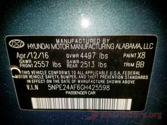 5NPE24AF6GH425598 2016 HYUNDAI SONATA