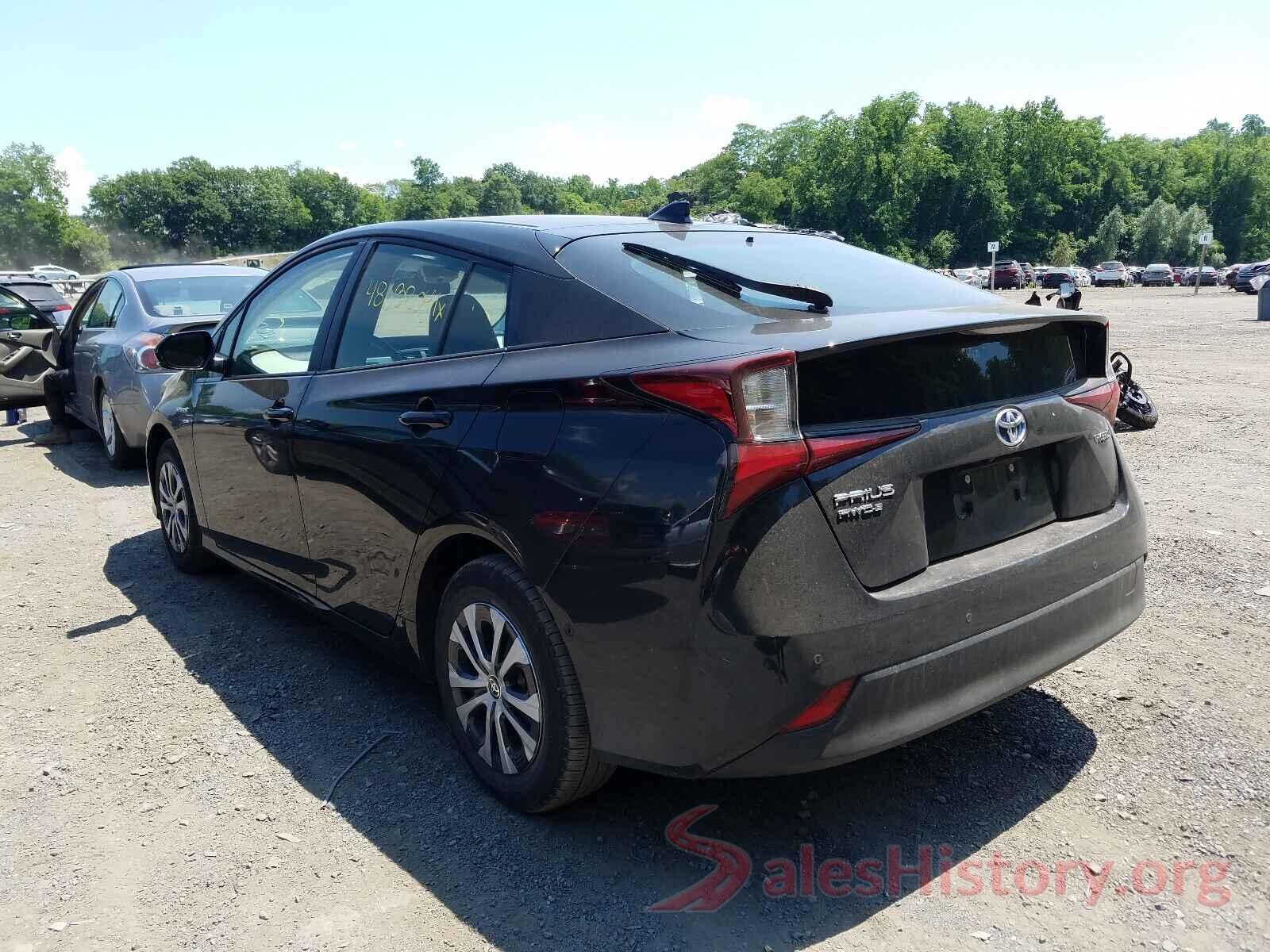 JTDL9RFUXK3011106 2019 TOYOTA PRIUS