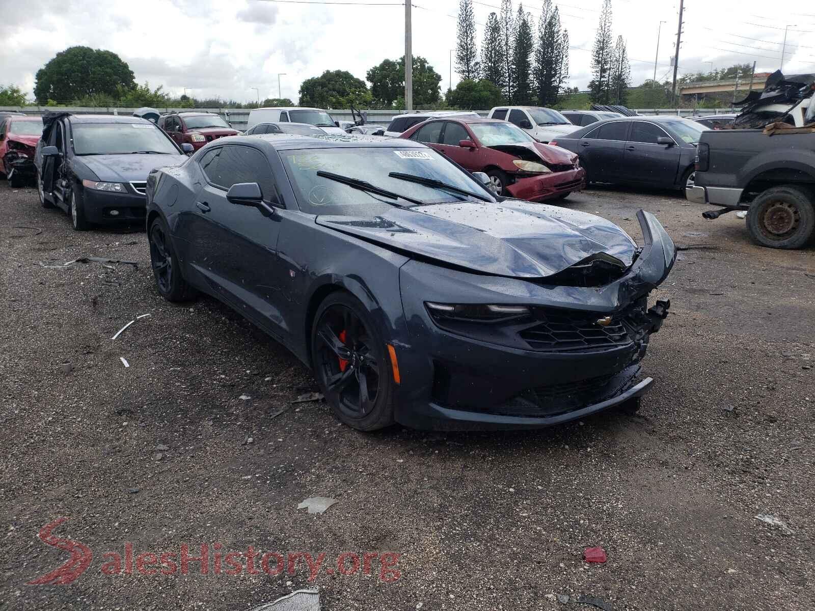 2021 CHEVROLET CAMARO VIN 1G1FD1RS2M0124763, auction photo