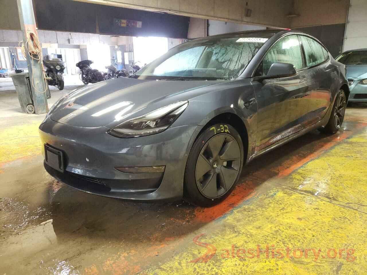 5YJ3E1EA8NF371504 2022 TESLA MODEL 3