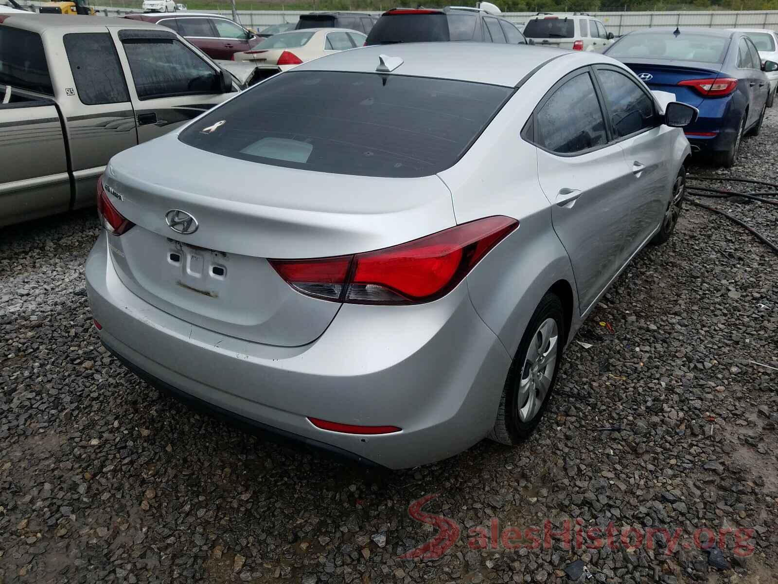 5NPDH4AE9GH793548 2016 HYUNDAI ELANTRA