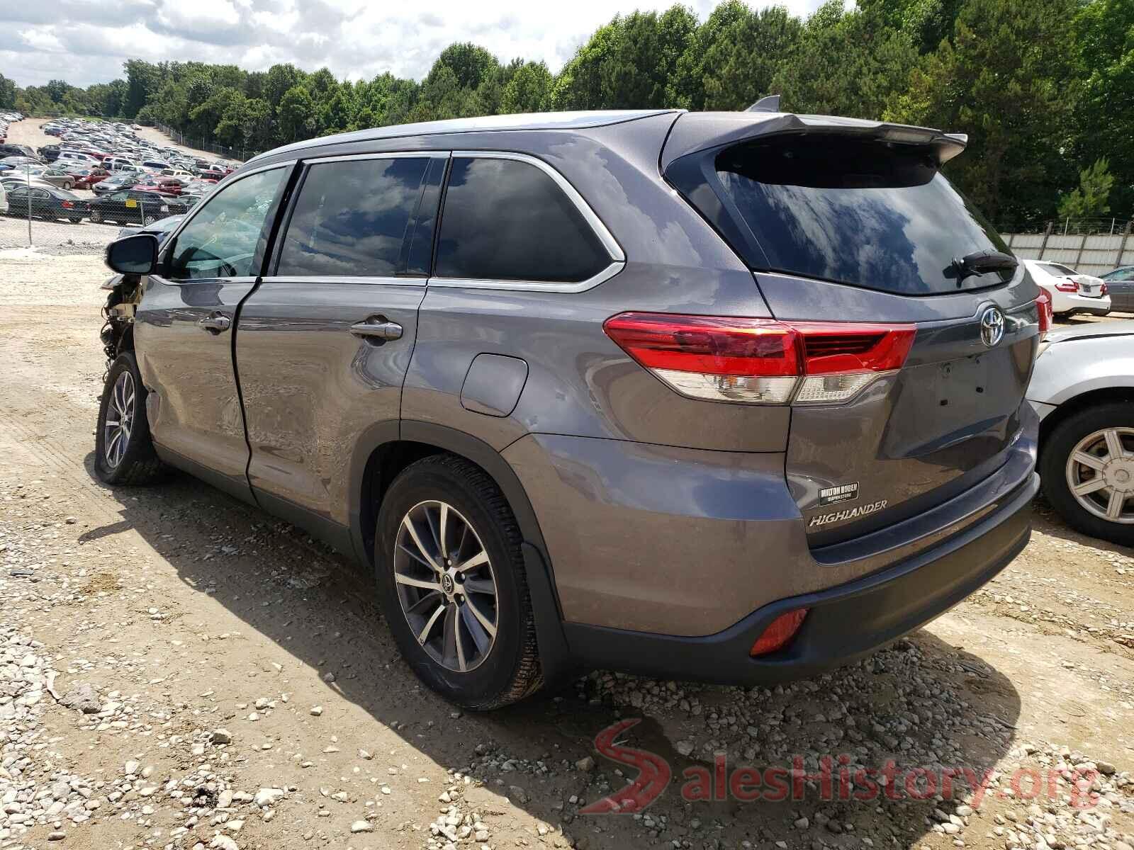 5TDJZRFH2KS582761 2019 TOYOTA HIGHLANDER