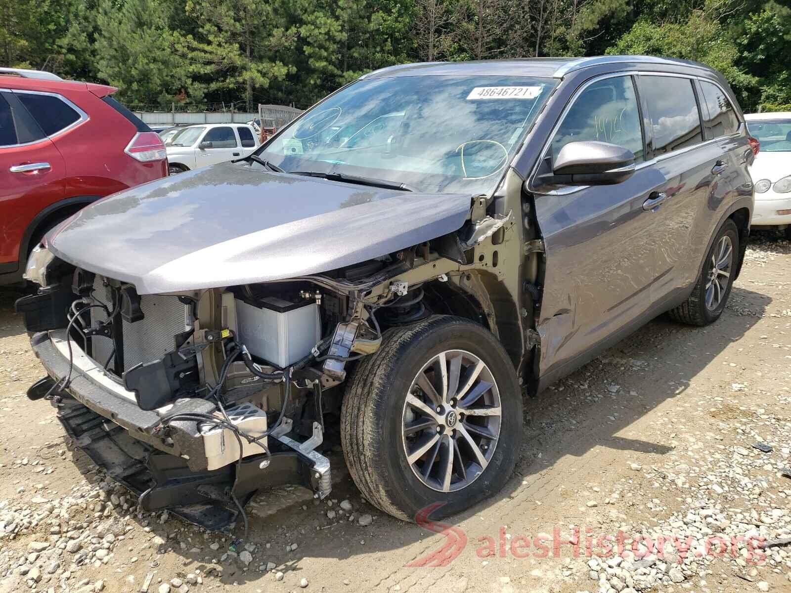 5TDJZRFH2KS582761 2019 TOYOTA HIGHLANDER