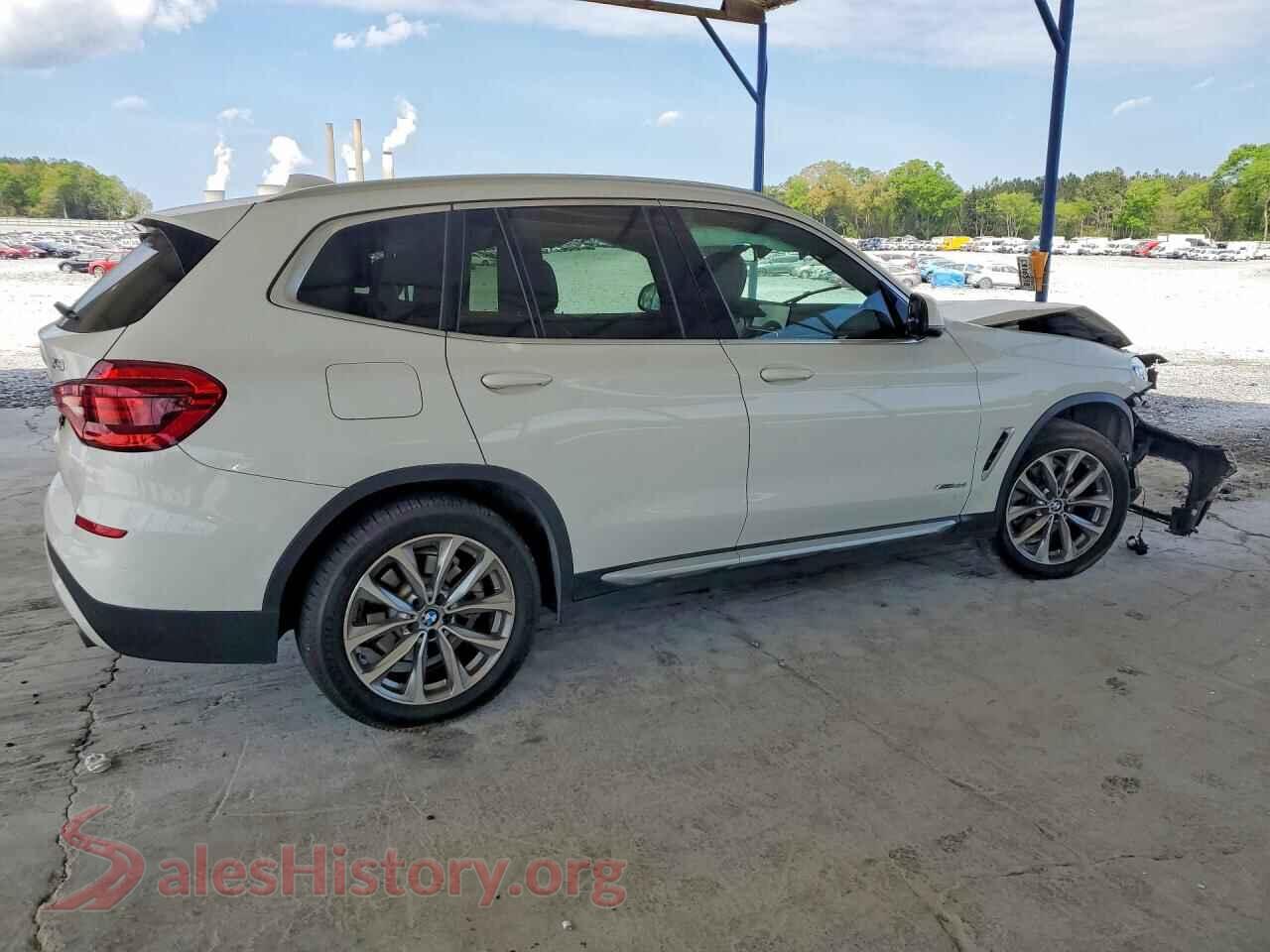 2018 BMW X3 VIN 5UXTR9C52JLC68709, right side view