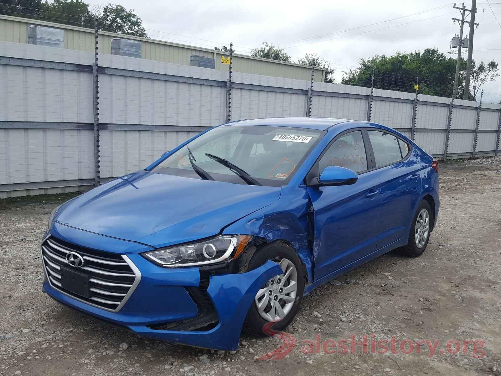 KMHD74LFXHU097020 2017 HYUNDAI ELANTRA