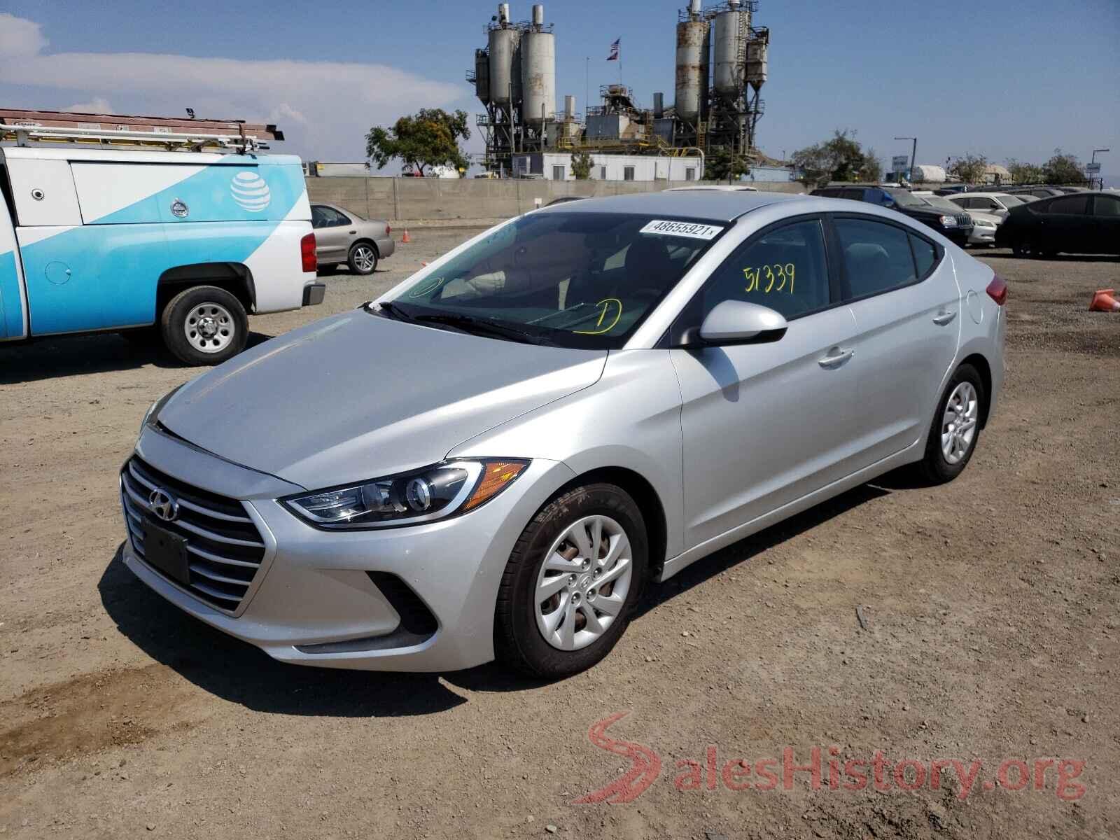 5NPD74LF4HH137350 2017 HYUNDAI ELANTRA