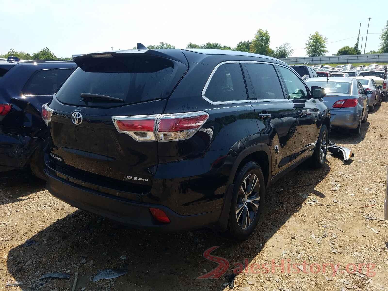 5TDJKRFH9GS349262 2016 TOYOTA HIGHLANDER