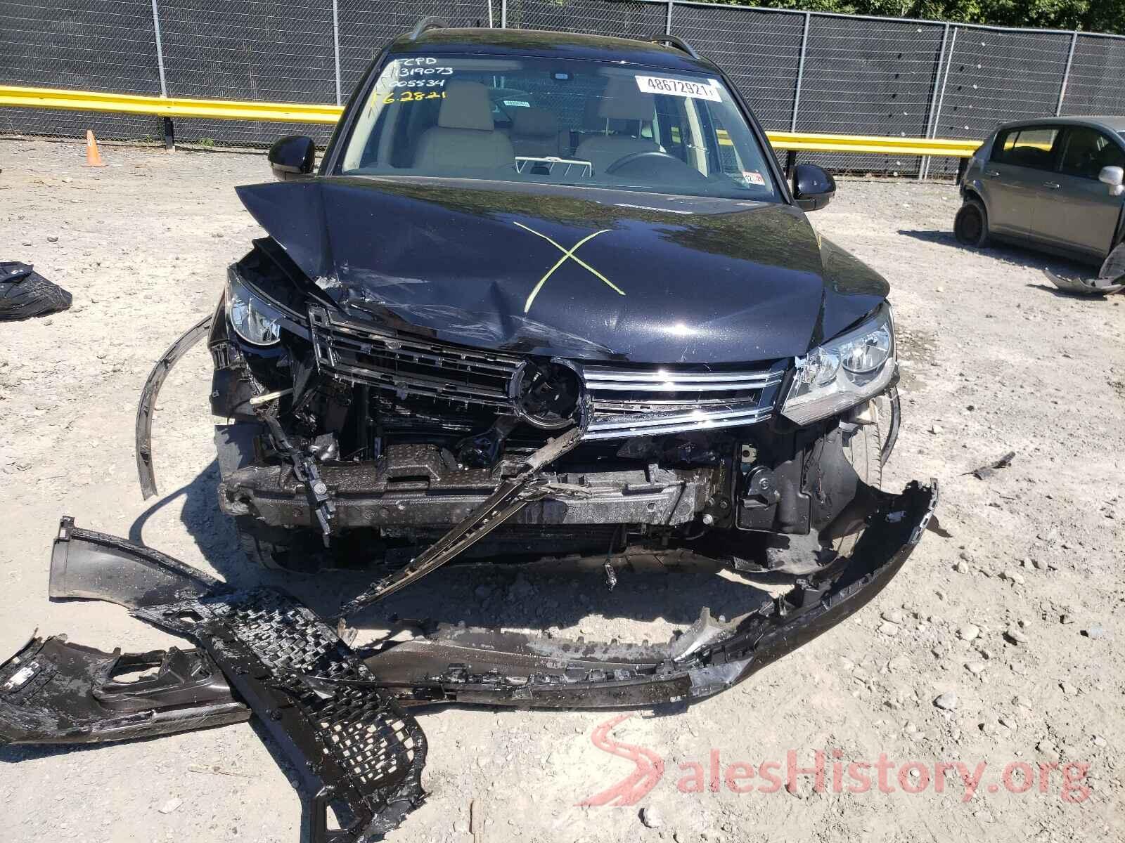 WVGSV7AX2HK005534 2017 VOLKSWAGEN TIGUAN