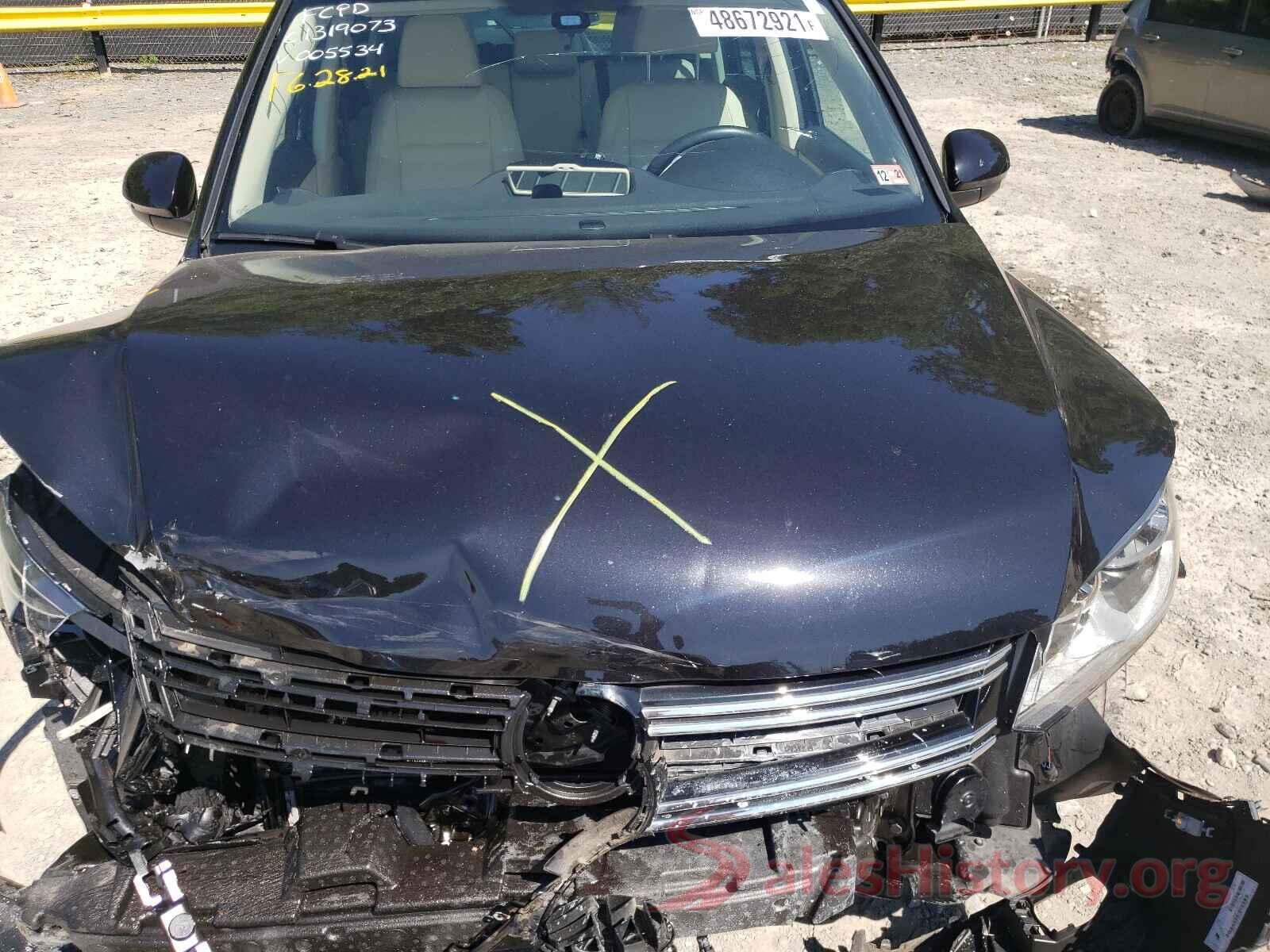 WVGSV7AX2HK005534 2017 VOLKSWAGEN TIGUAN