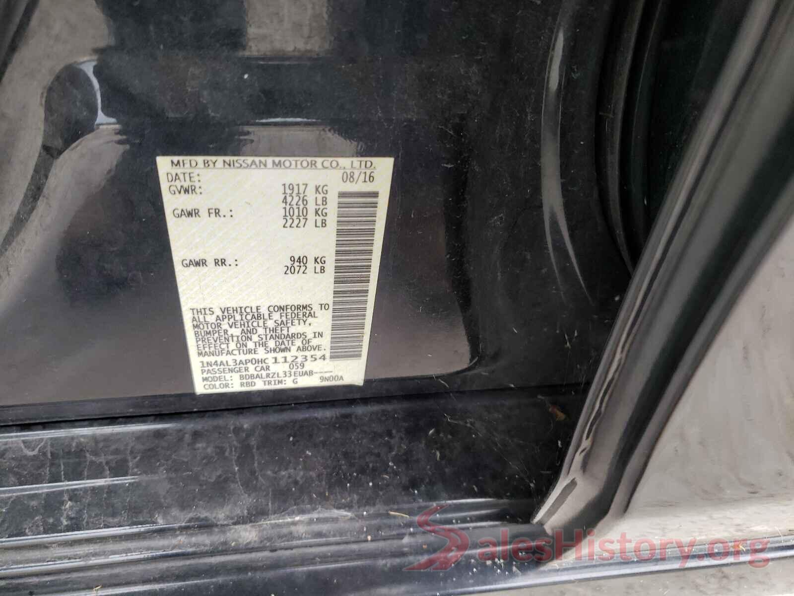 1N4AL3AP0HC112354 2017 NISSAN ALTIMA