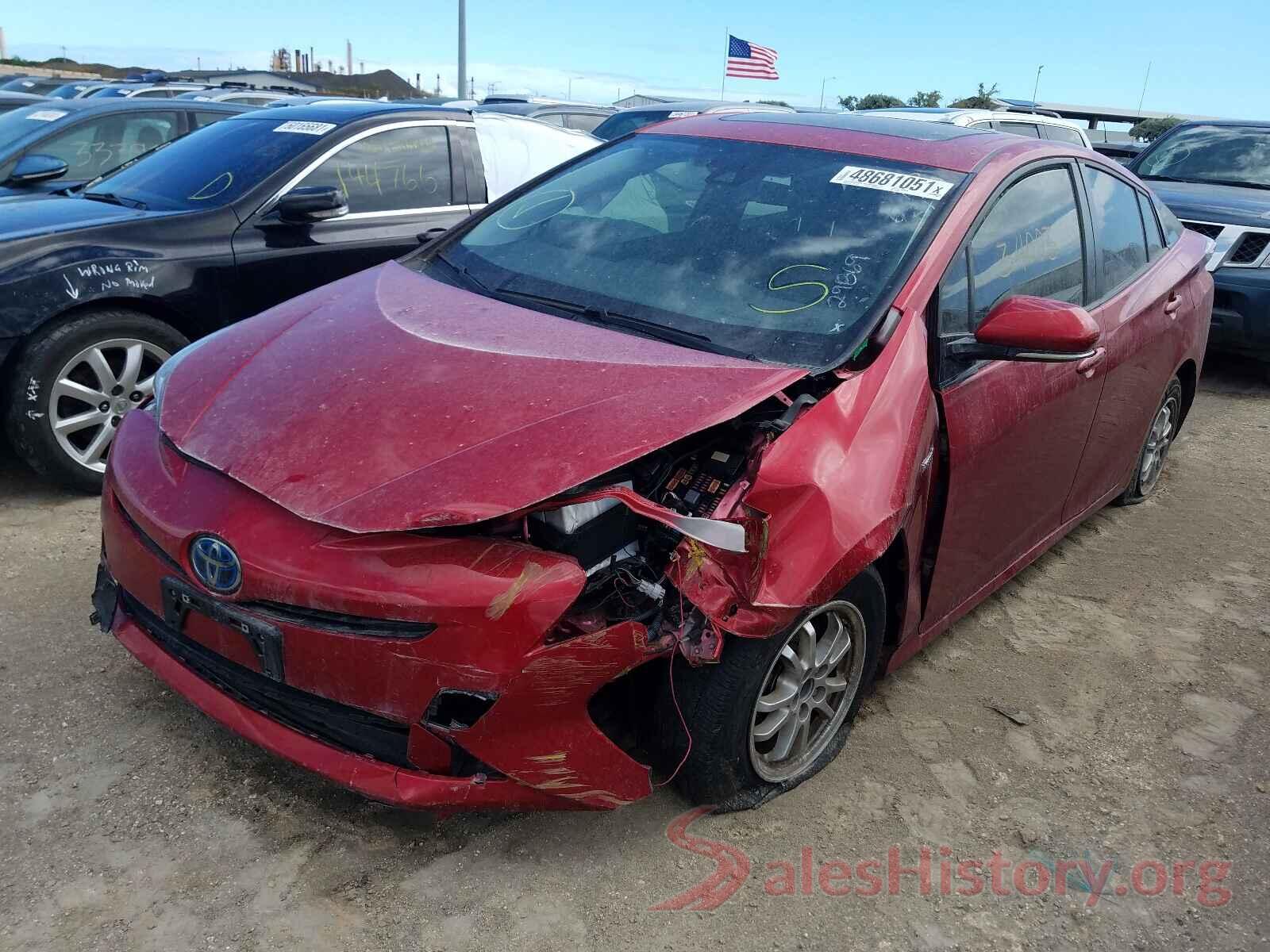 JTDKARFU3G3511814 2016 TOYOTA PRIUS