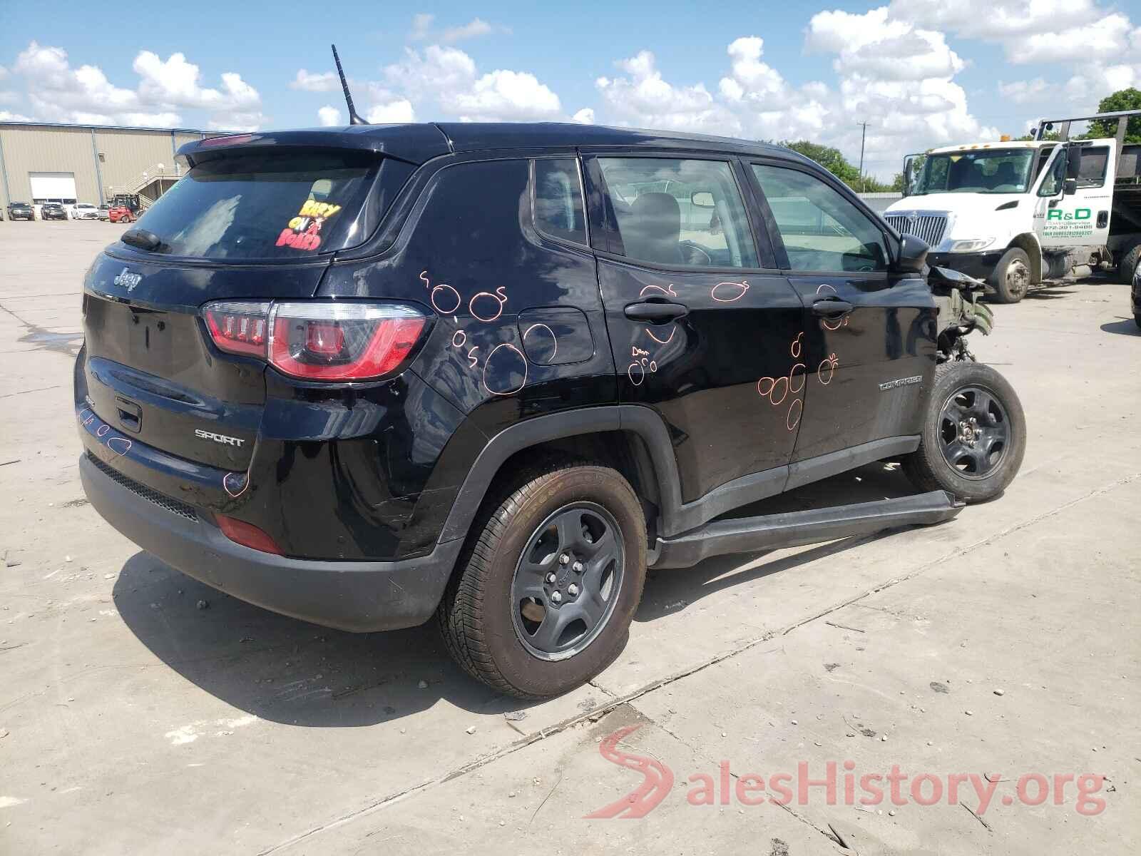 3C4NJCABXJT123233 2018 JEEP COMPASS