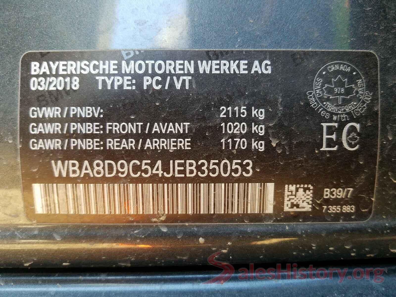 WBA8D9C54JEB35053 2018 BMW 3 SERIES