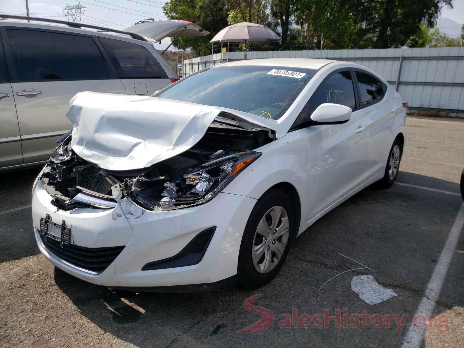 5NPDH4AE8GH701538 2016 HYUNDAI ELANTRA