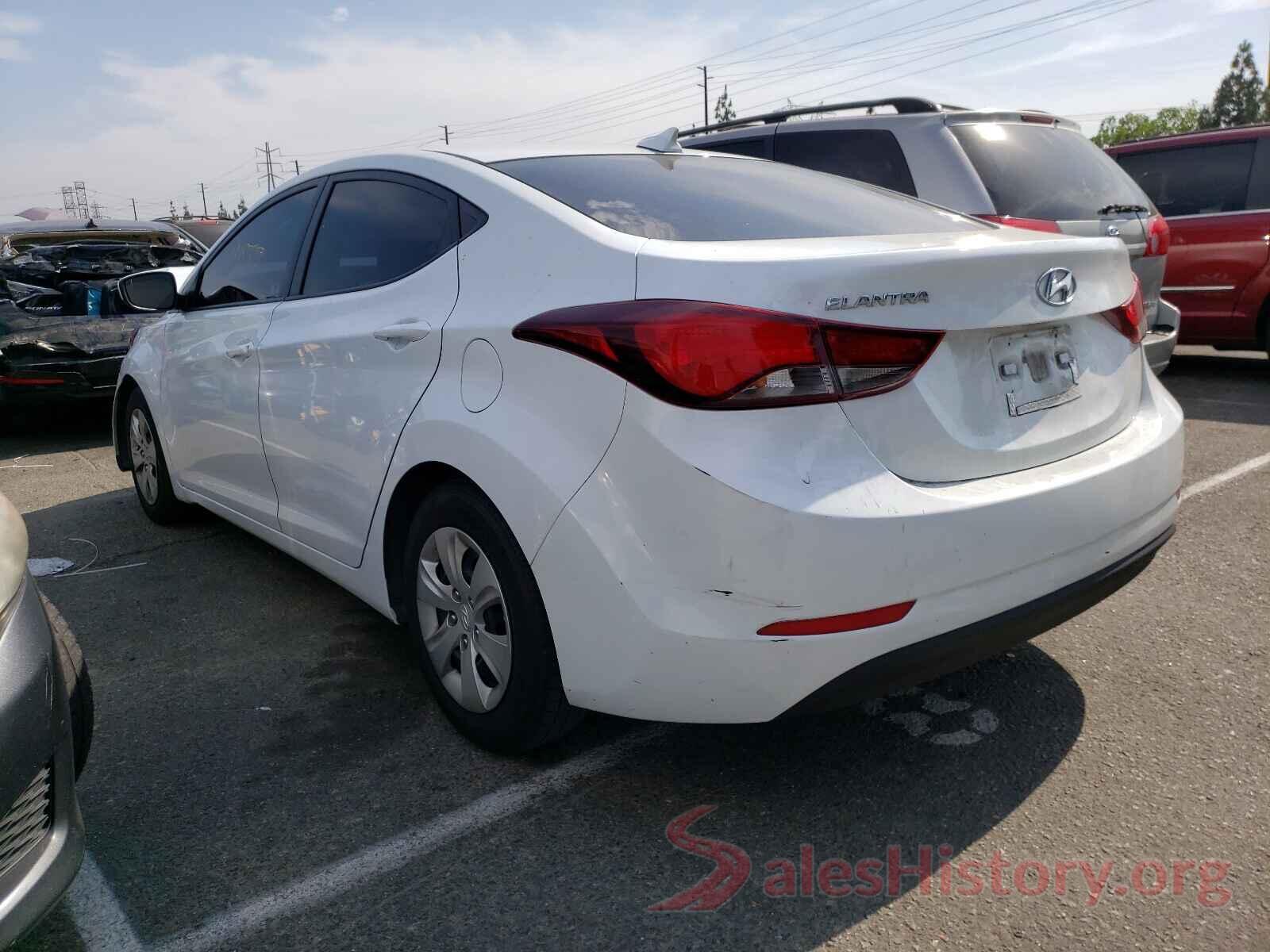 5NPDH4AE8GH701538 2016 HYUNDAI ELANTRA