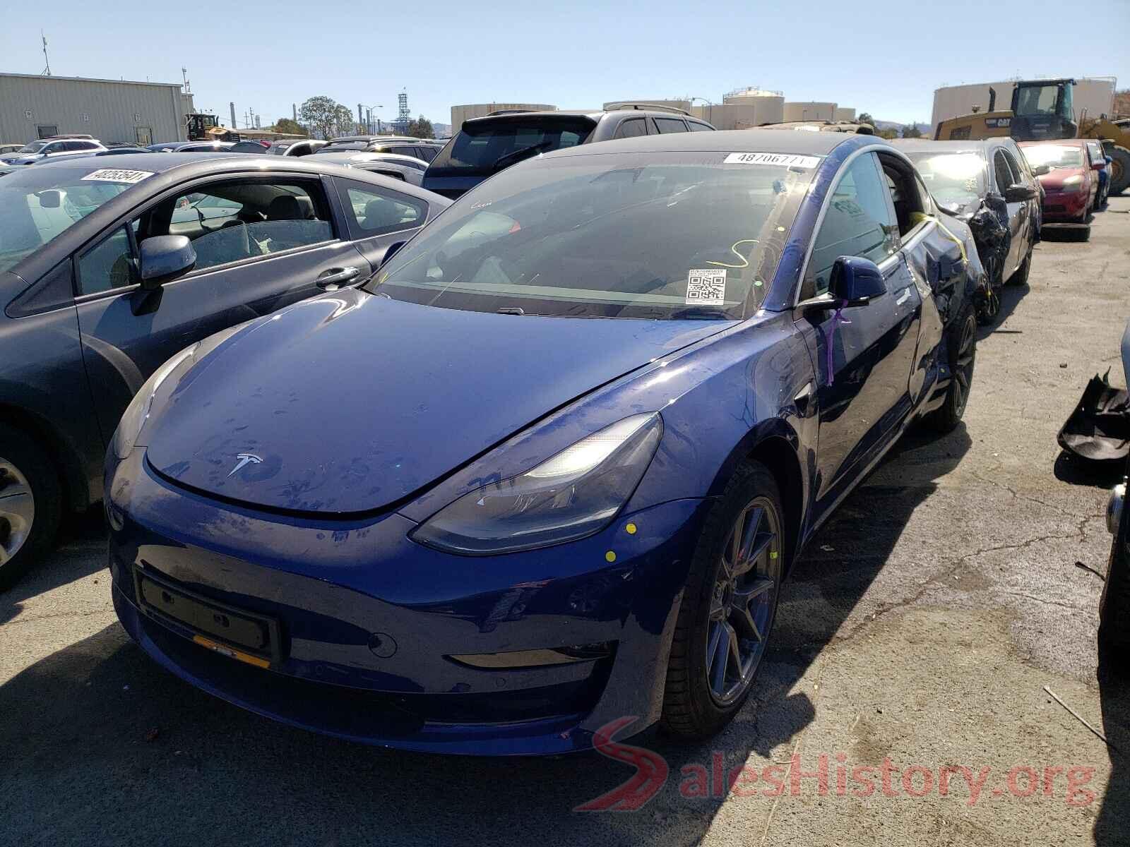 5YJ3E7EB4MF942318 2021 TESLA MODEL 3