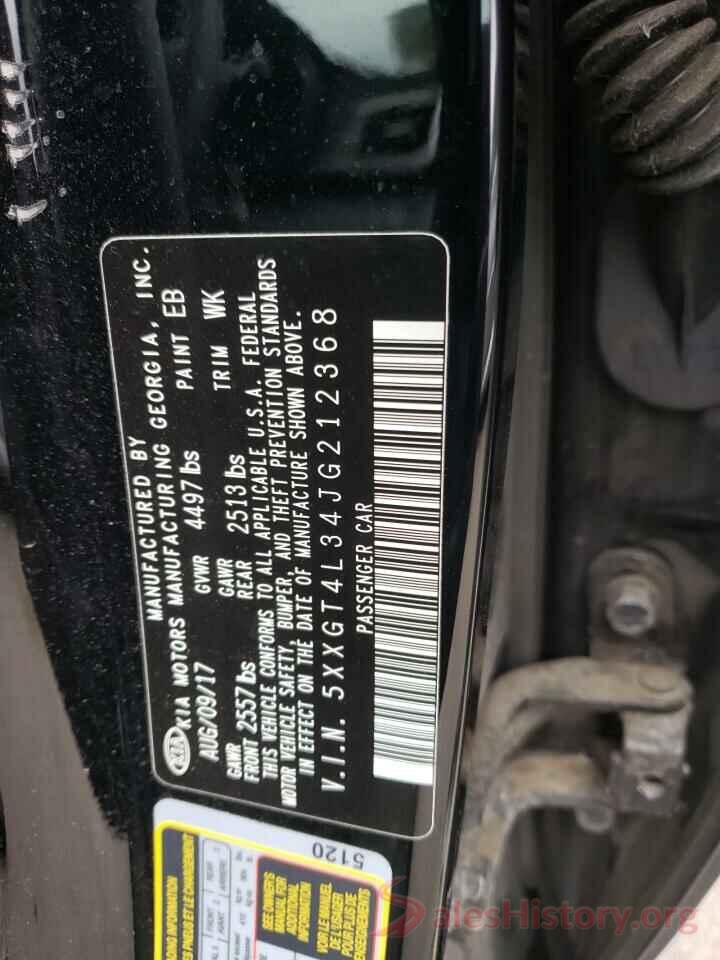 5XXGT4L34JG212368 2018 KIA OPTIMA