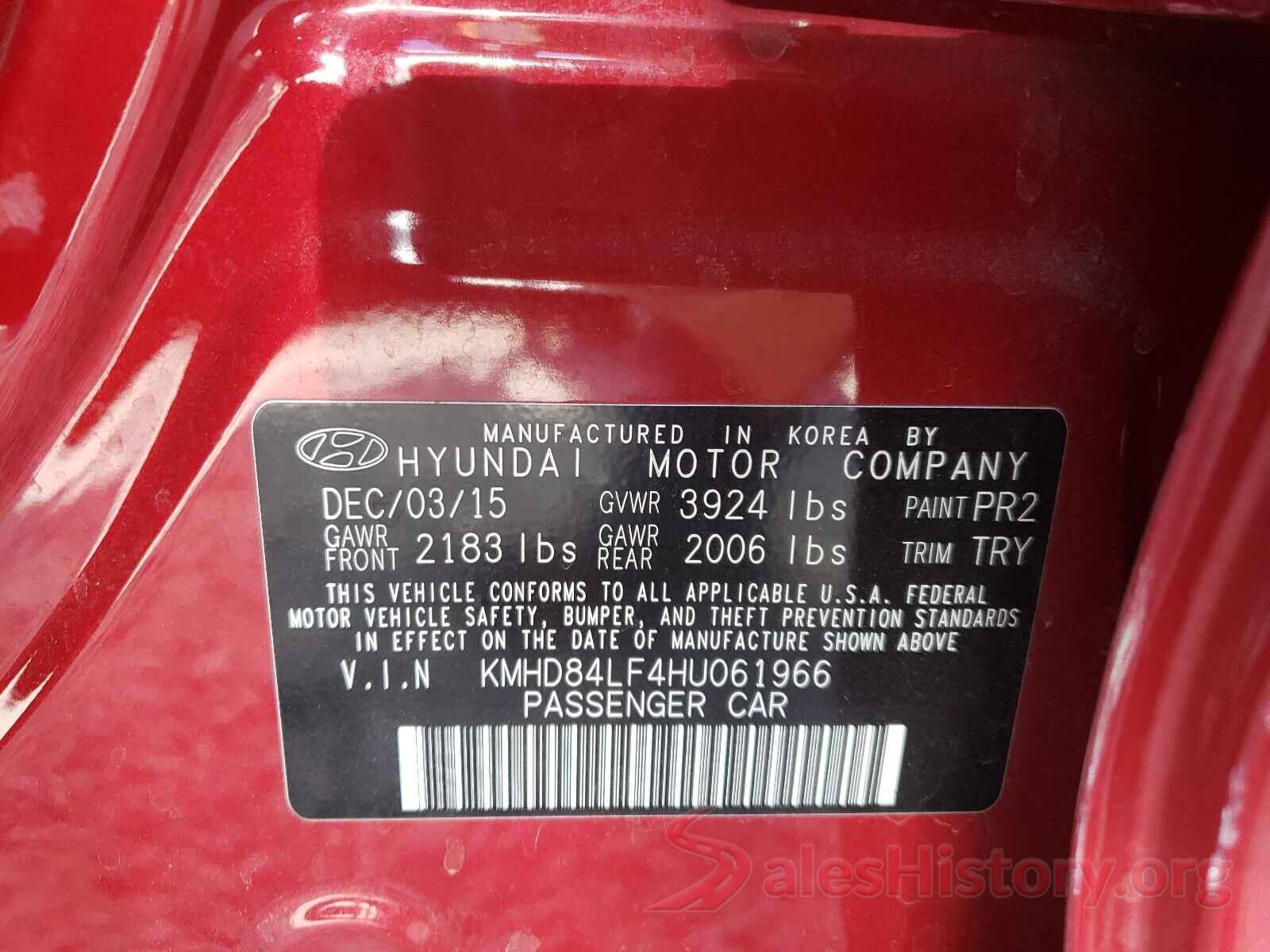 KMHD84LF4HU061966 2017 HYUNDAI ELANTRA