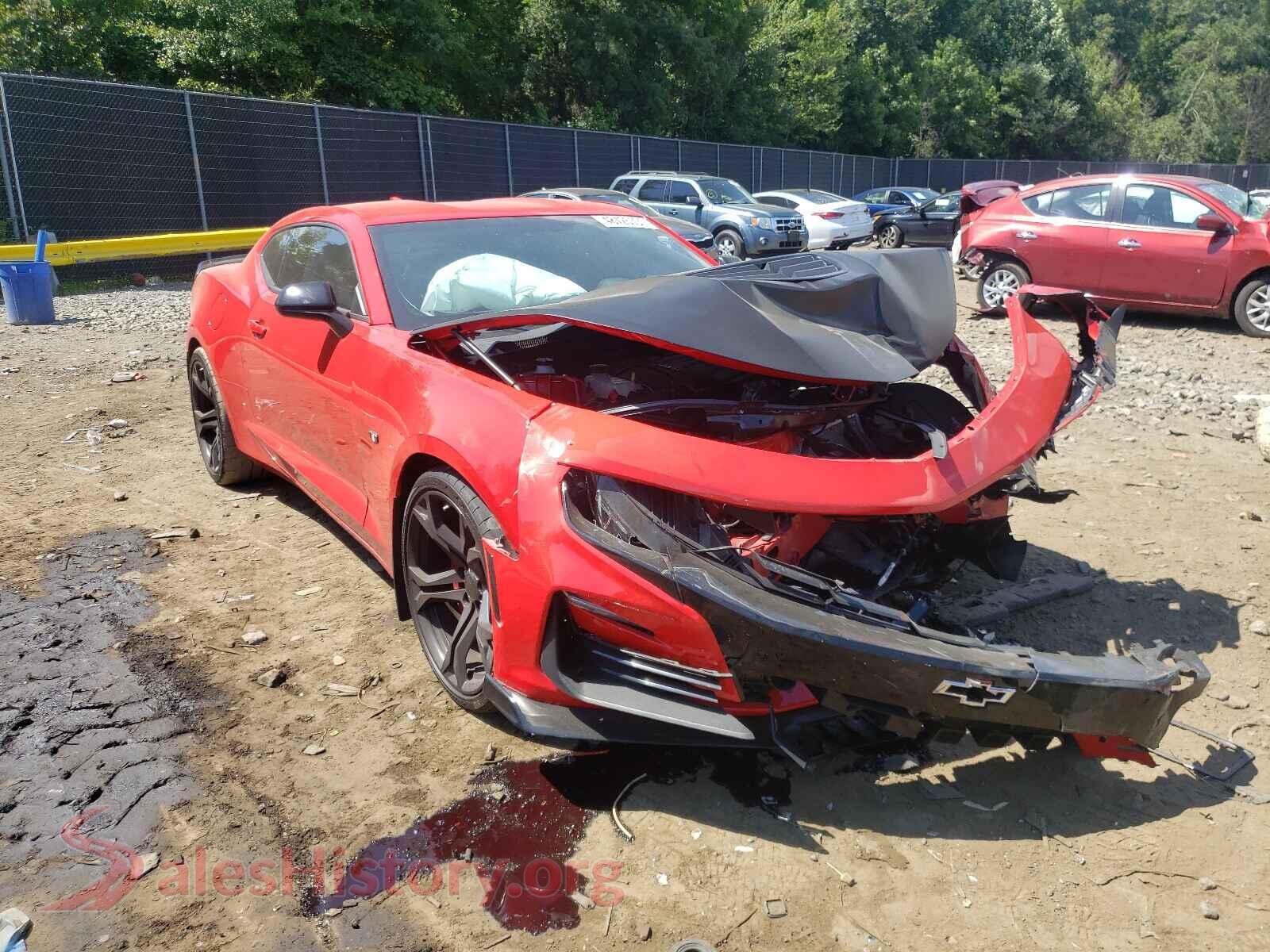2019 CHEVROLET CAMARO VIN 1G1FE1R77K0141807, auction photo