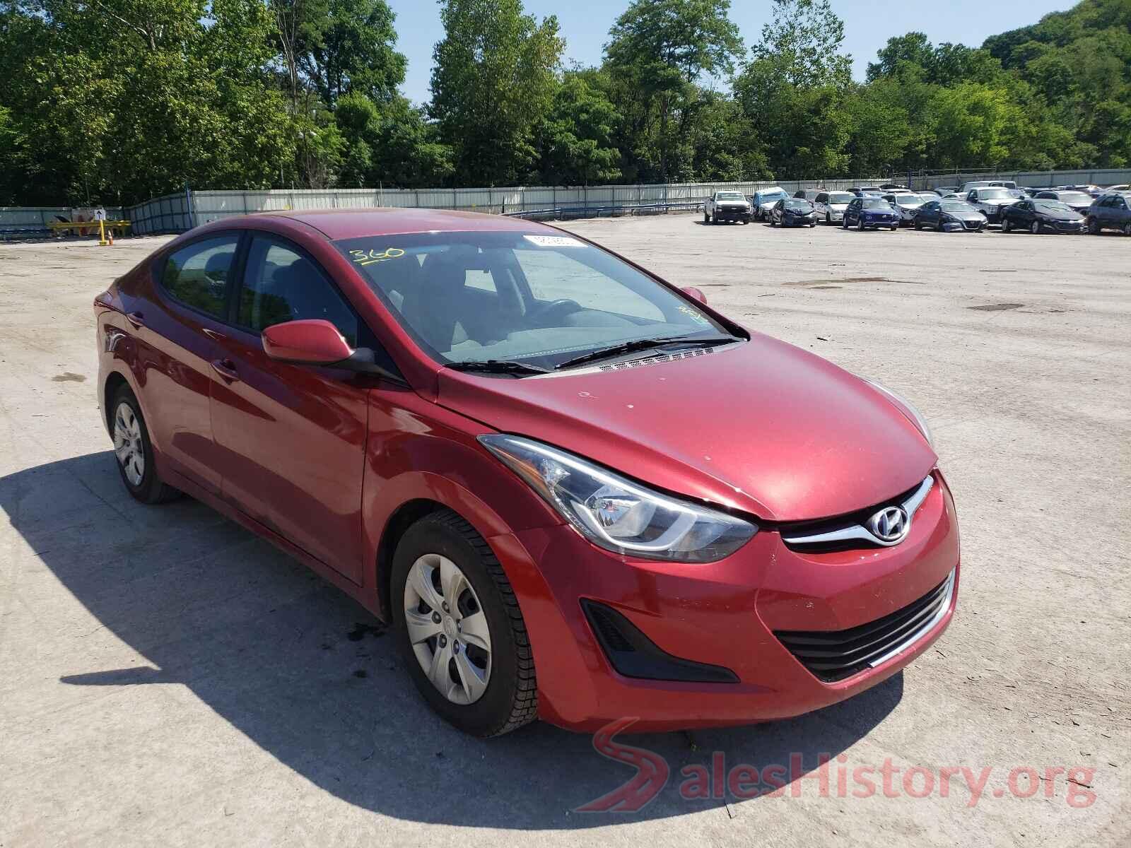 5NPDH4AE7GH718671 2016 HYUNDAI ELANTRA