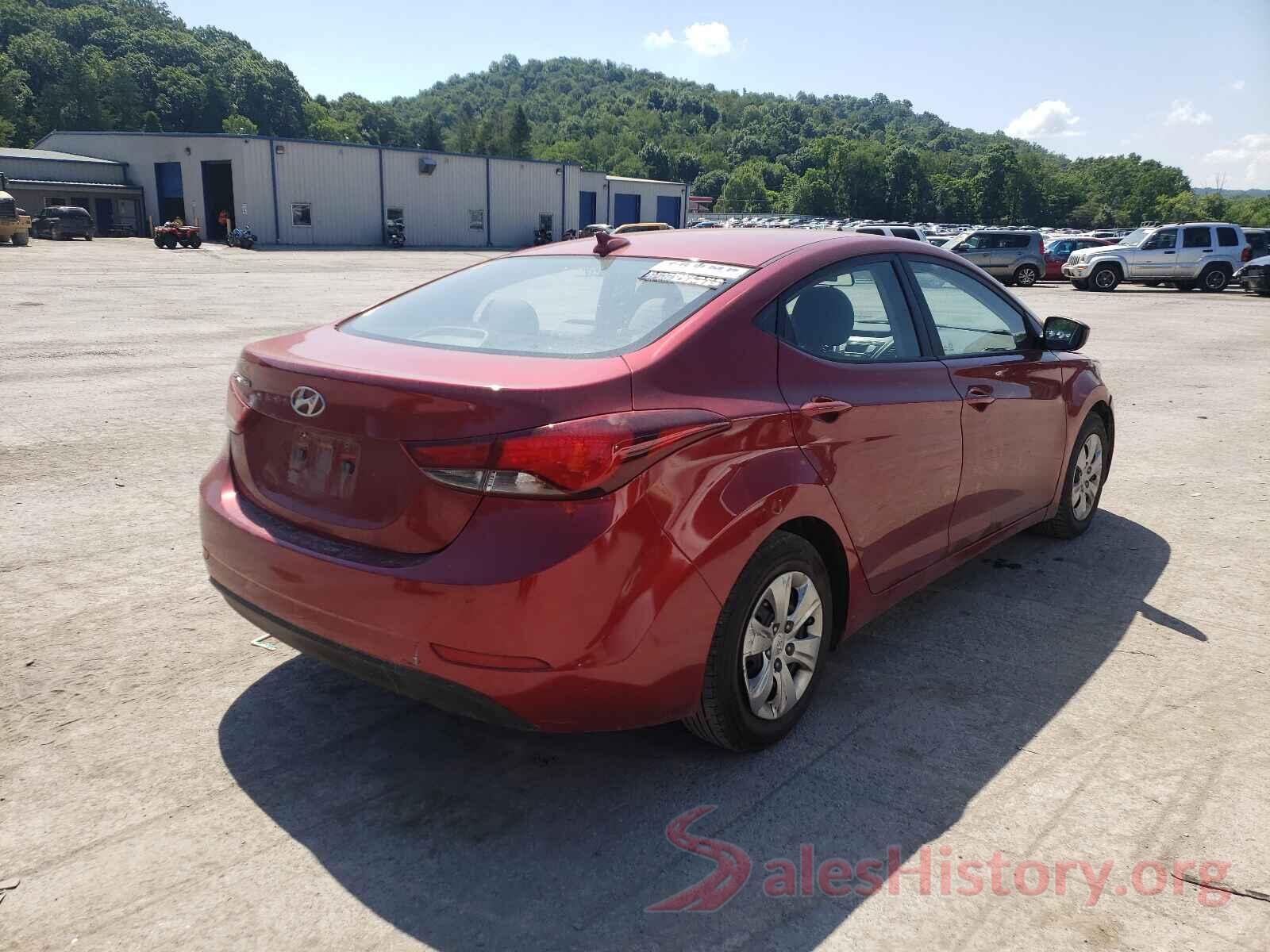 5NPDH4AE7GH718671 2016 HYUNDAI ELANTRA