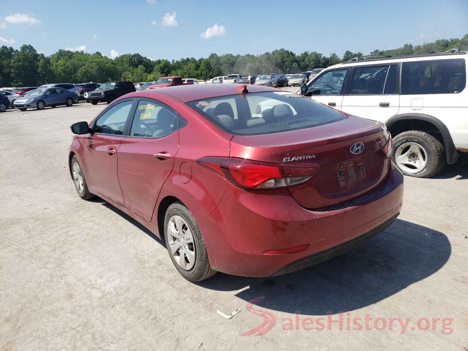 5NPDH4AE7GH718671 2016 HYUNDAI ELANTRA