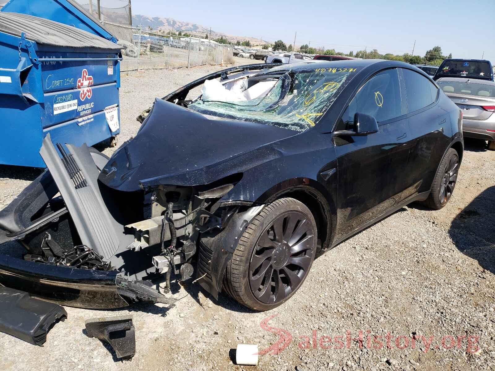 5YJYGDEF6MF157767 2021 TESLA MODEL Y