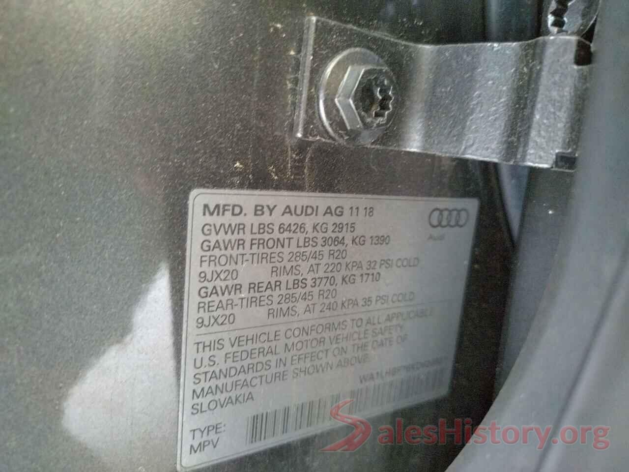 WA1LHBF76KD020927 2019 AUDI Q7