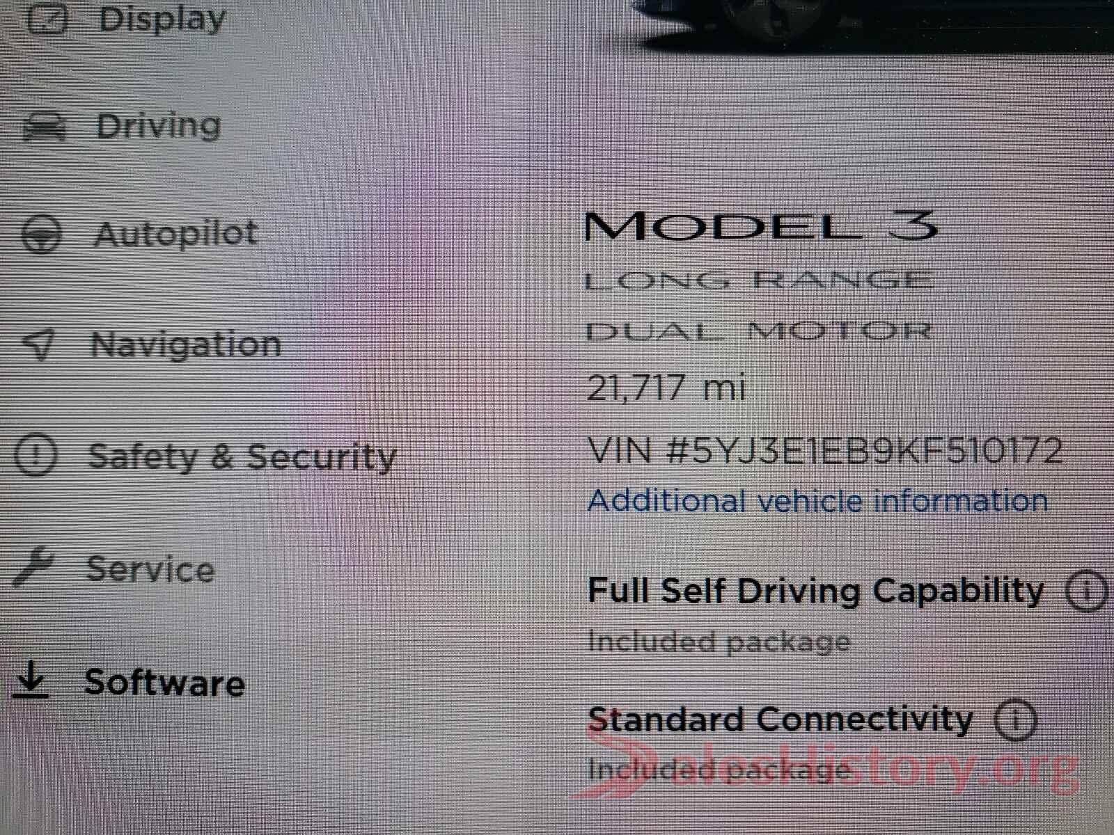 5YJ3E1EB9KF510172 2019 TESLA MODEL 3