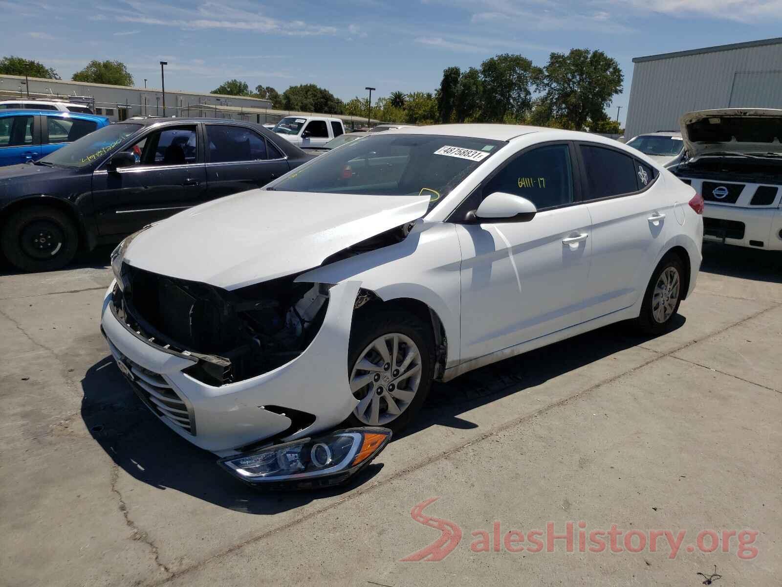 5NPD74LF4HH153600 2017 HYUNDAI ELANTRA