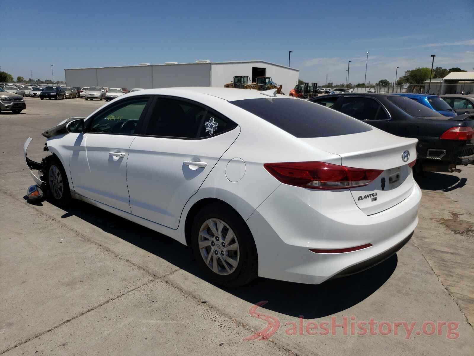 5NPD74LF4HH153600 2017 HYUNDAI ELANTRA