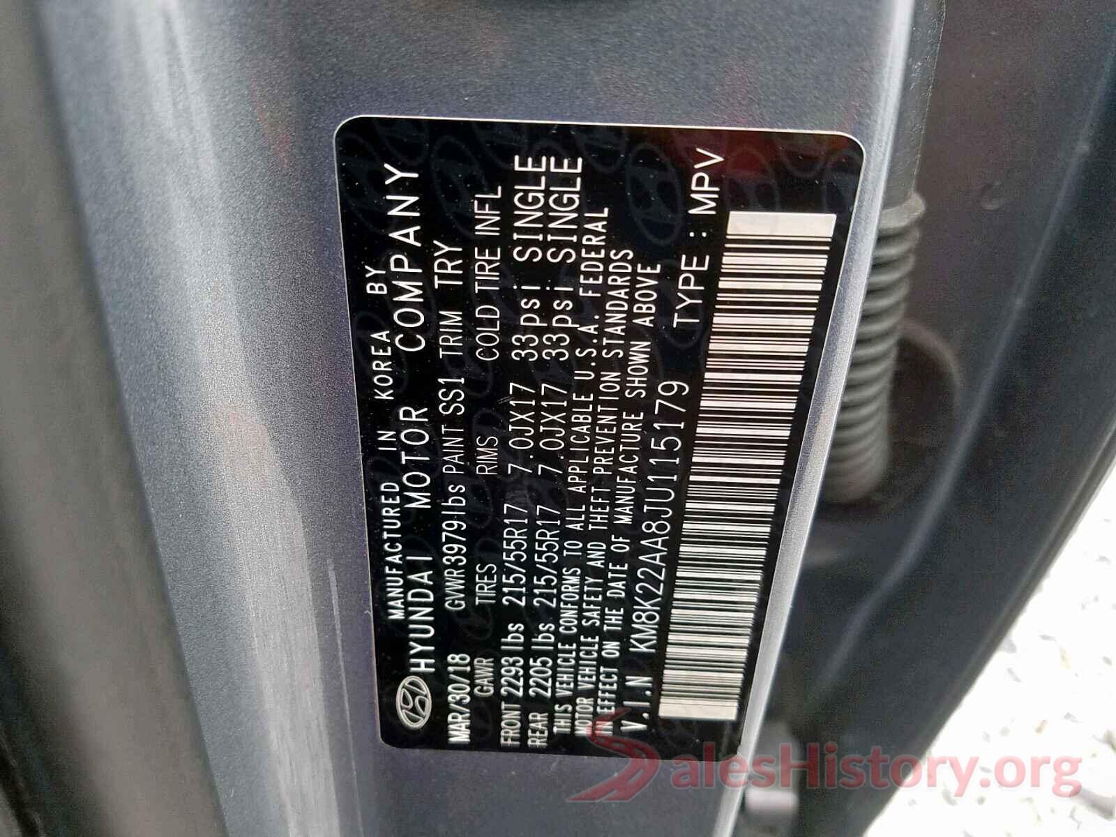 KM8K22AA8JU115179 2018 HYUNDAI KONA