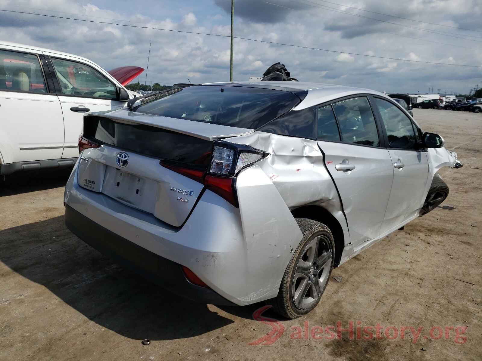 JTDKARFU1K3073304 2019 TOYOTA PRIUS