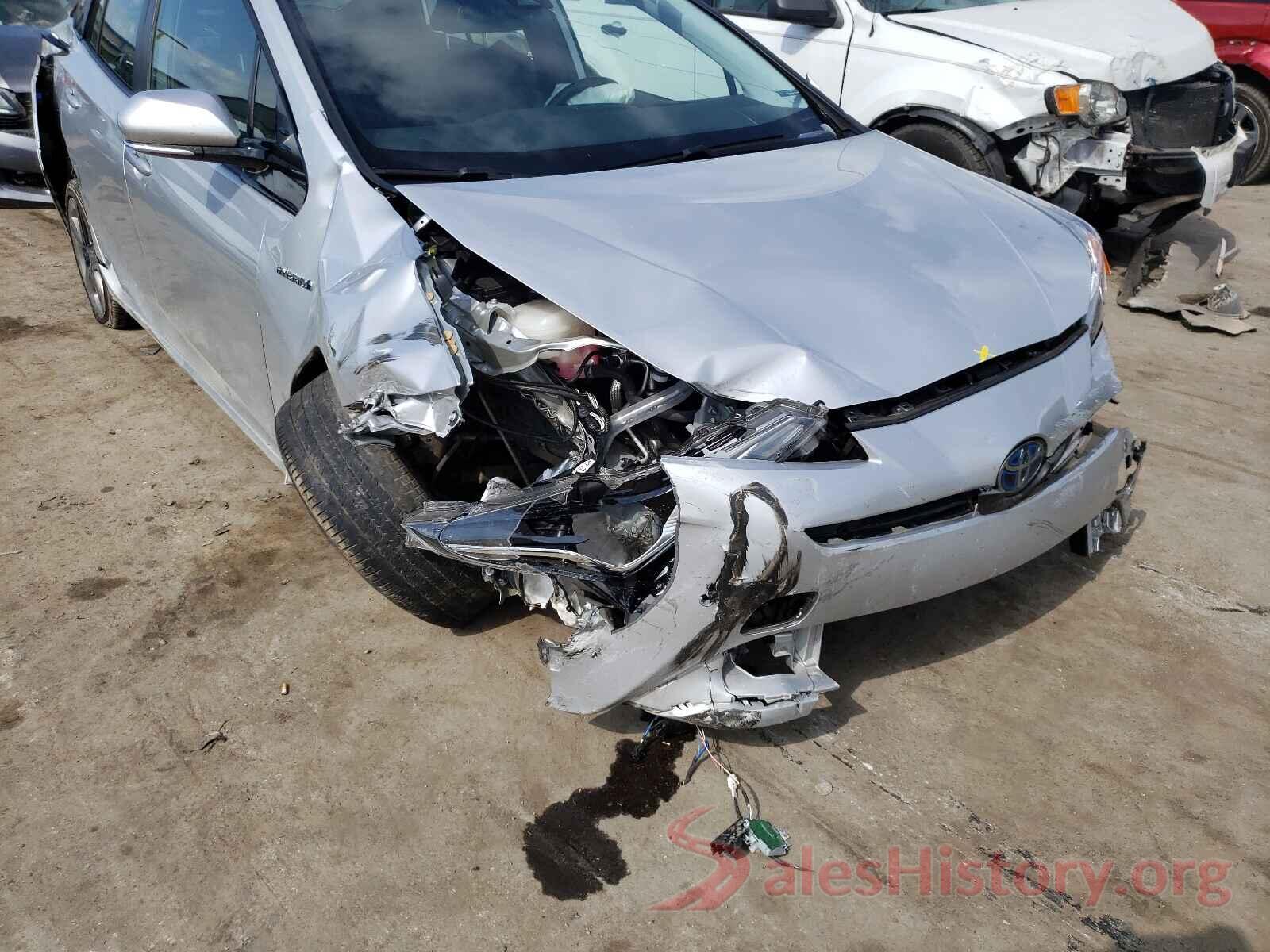 JTDKARFU1K3073304 2019 TOYOTA PRIUS