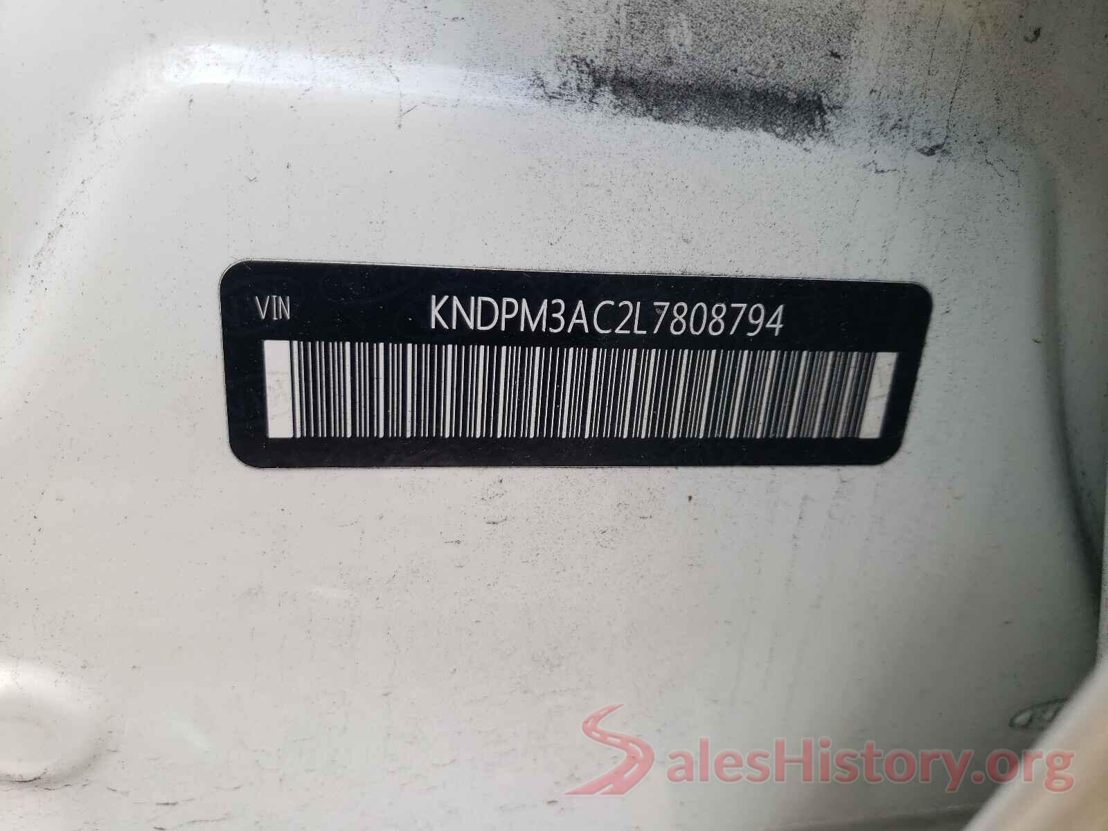 KNDPM3AC2L7808794 2020 KIA SPORTAGE